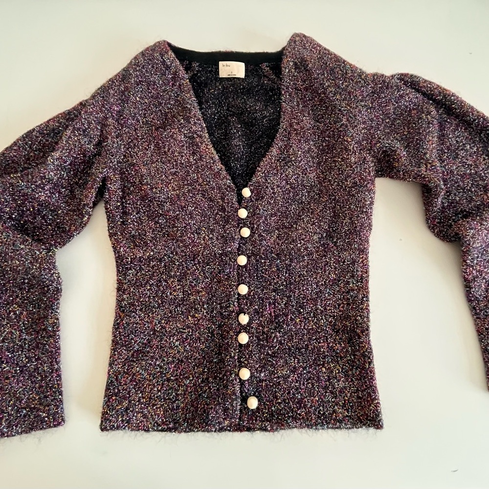 Aritzia sparkly cardigan